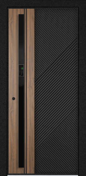 EXPERT PP, Панель MDF с ПВХ покрытием, SL6-M10, ПВХ Черная шагрень в Барнауле